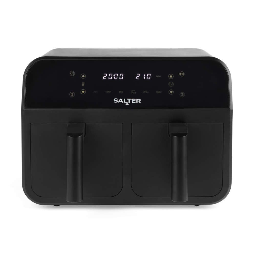 Salter EK4750BLK Dual Air Fryer 7.4L